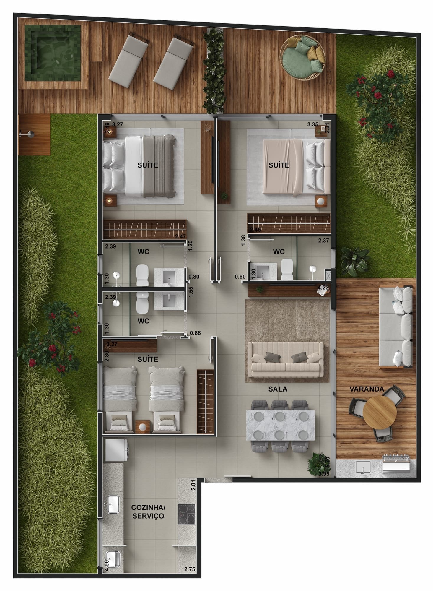 Planta humanizada — Abade, Casa Imperial